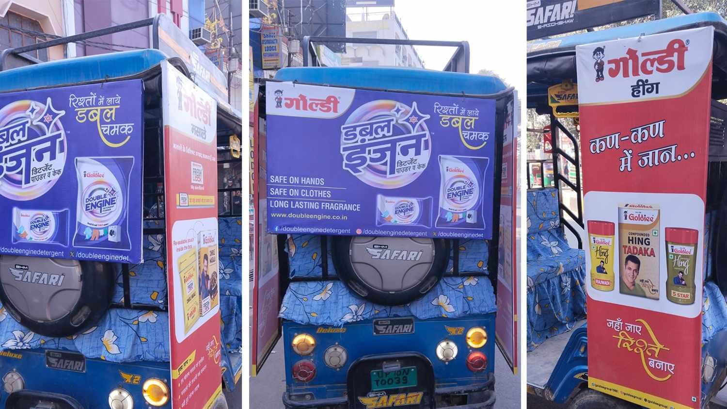 Target the Heart of the Neighborhood with Localized E-Rickshaw Ads!