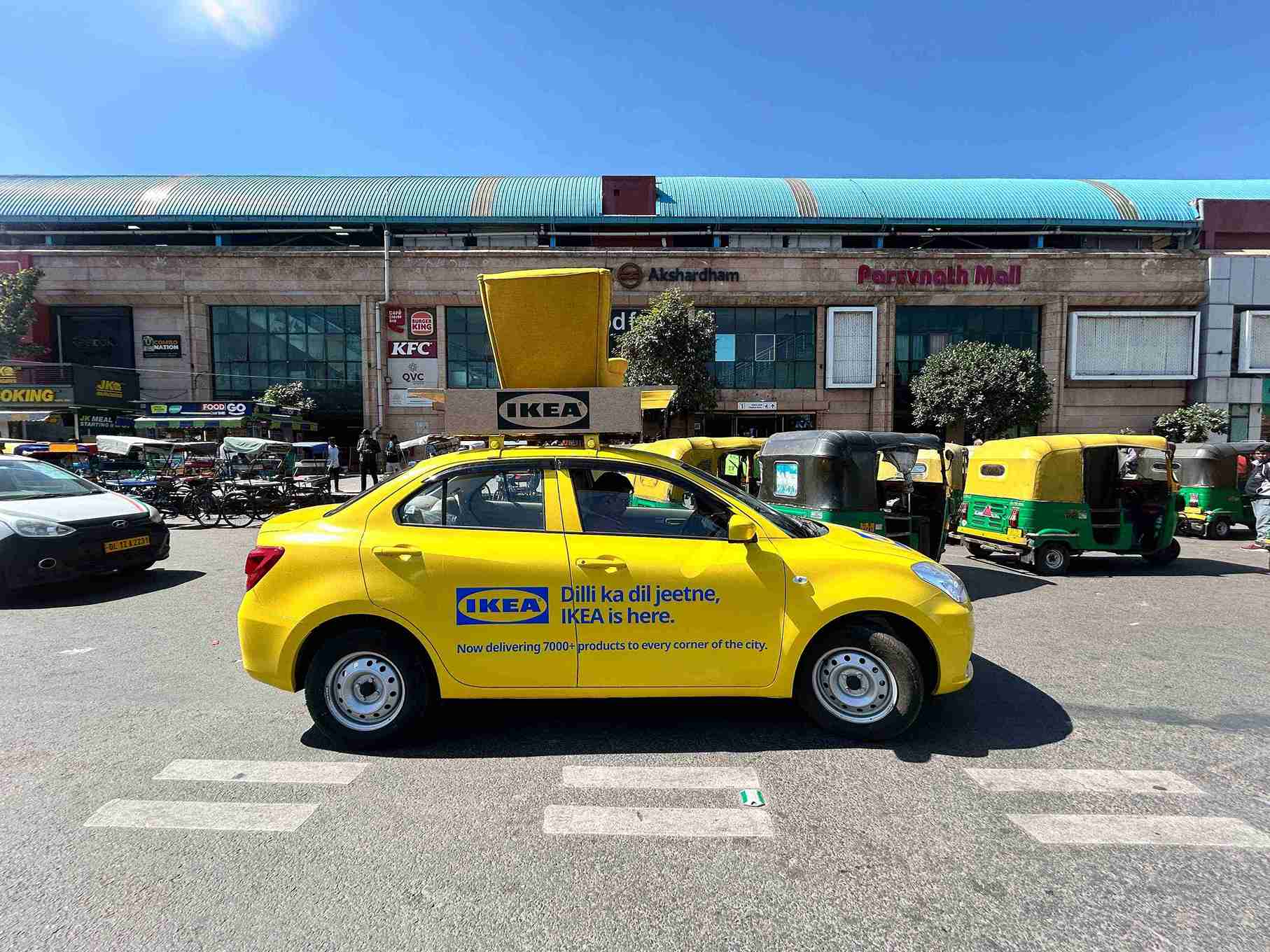 IKEA Delhi Launch Campaign | Iconic Cab Branding Activation by Cashurdrive